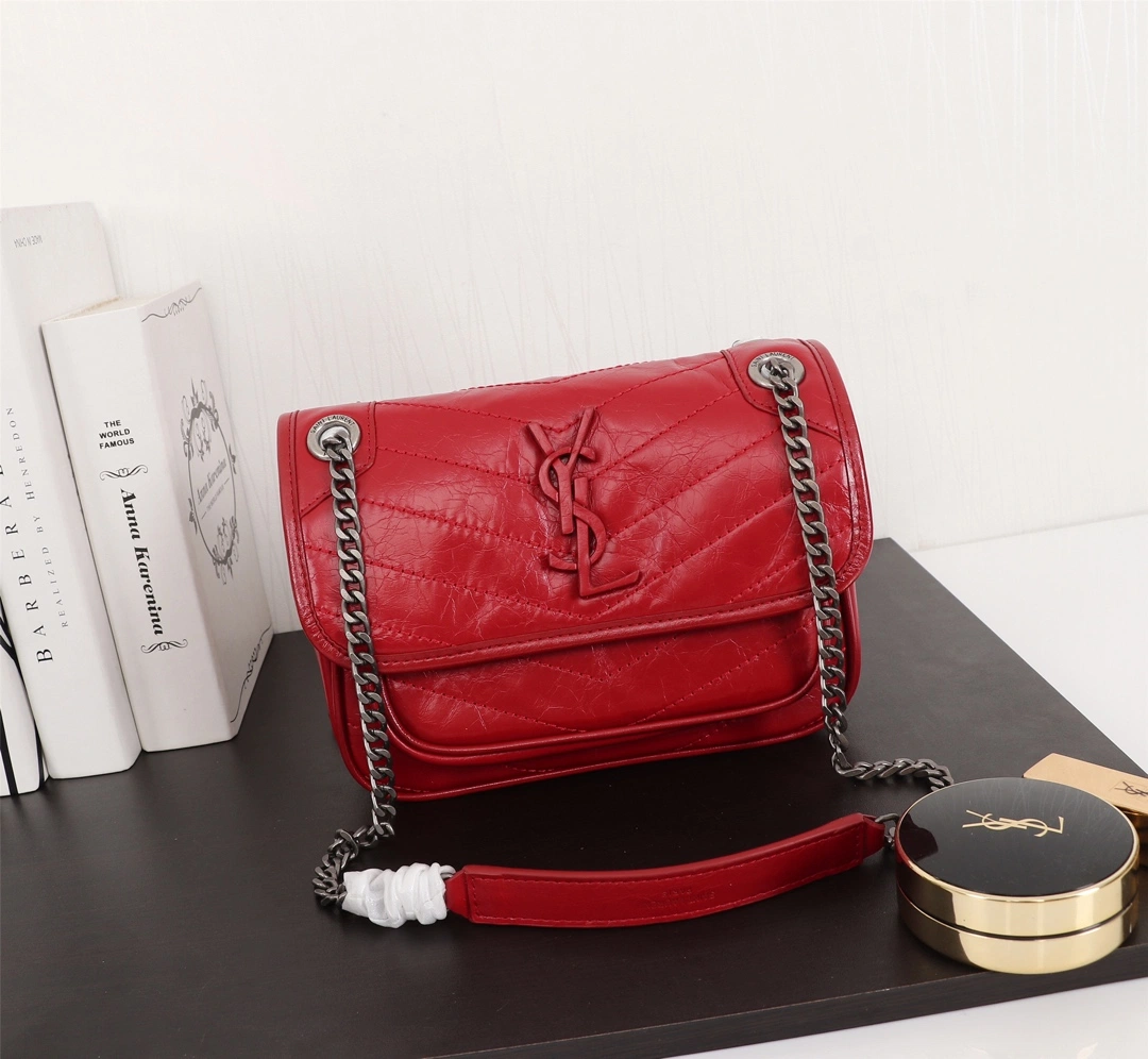 Classic Women Contrast Color Leather Shoulder Handbags Bag for Women Female Ladies Hand Bags