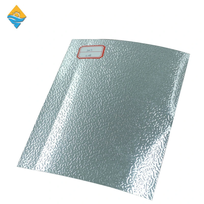 1050 5052 Embossed Aluminum Mirror Sheet Roll 3003 Coil High Reflective Textured Aluminum Plate for Lamp