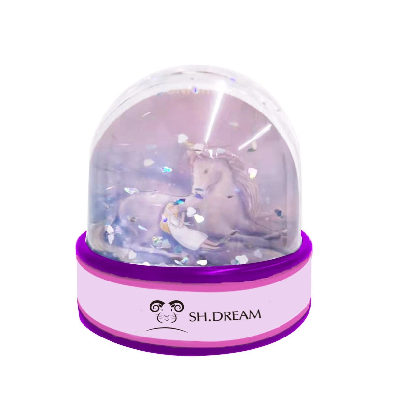 Silicone Band Base Snowflake Picture Custom Snowglobe