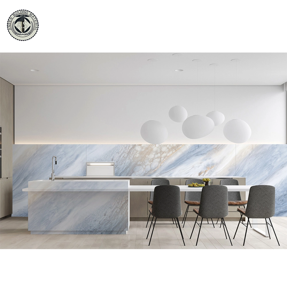 Superficie de pulido Engineered Big Slab Cuarzo Countertop Artificial Large Size Slab de cuarzo