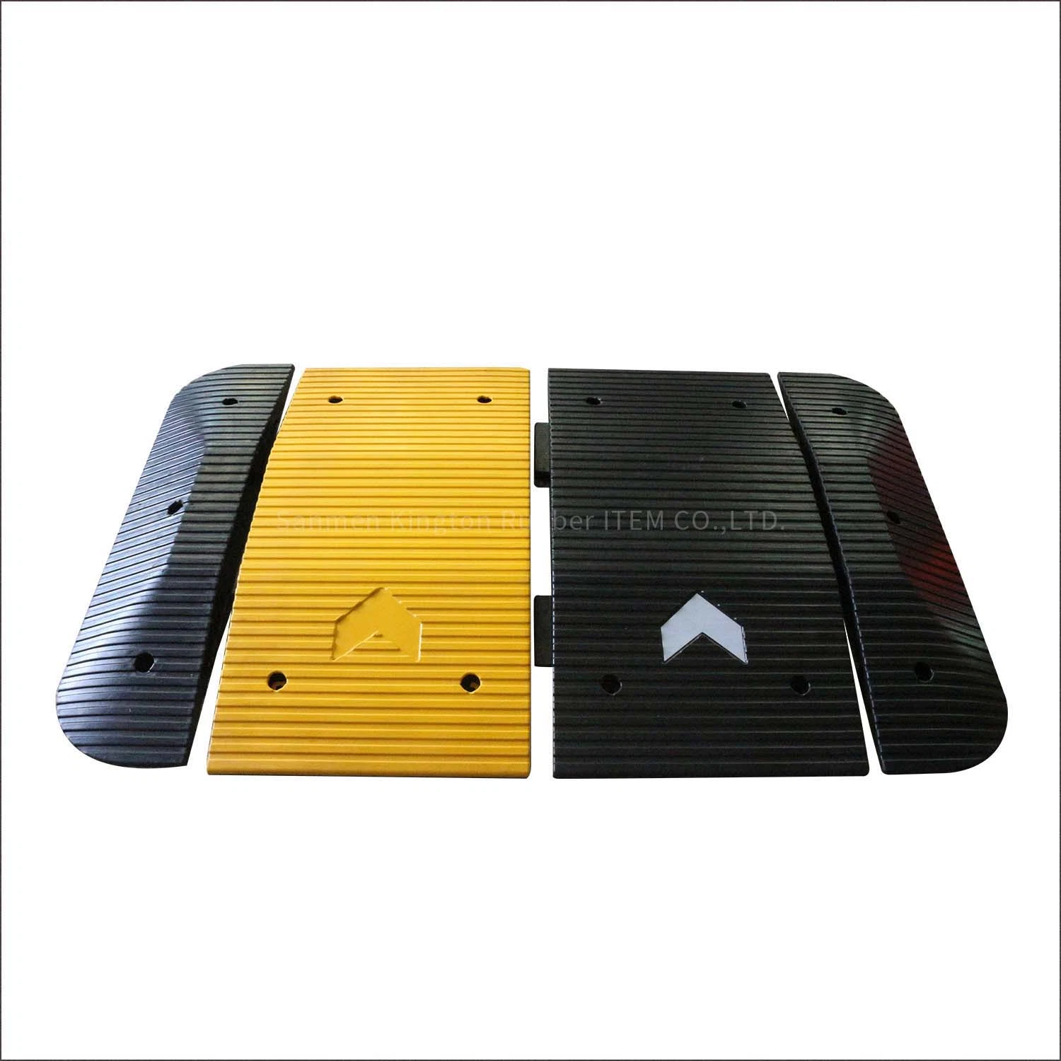 High Intensity One Way Road Speed Hump Rubber Speed Bump