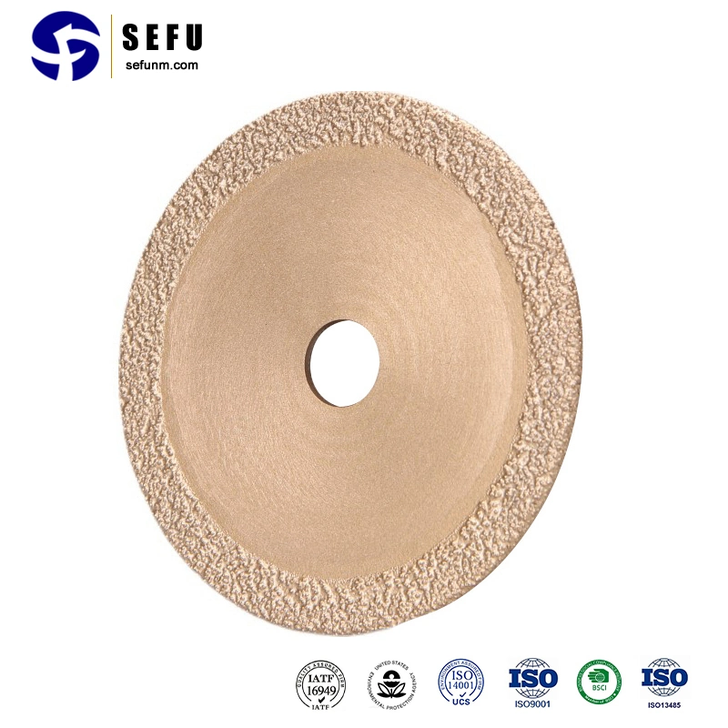 Sefu China Grinding Head Factory Vacuum Brazed Diamond Cutting Saw Blade/Diamond Tools for Granite/Marble Cutting Diamond Disc for Grinder