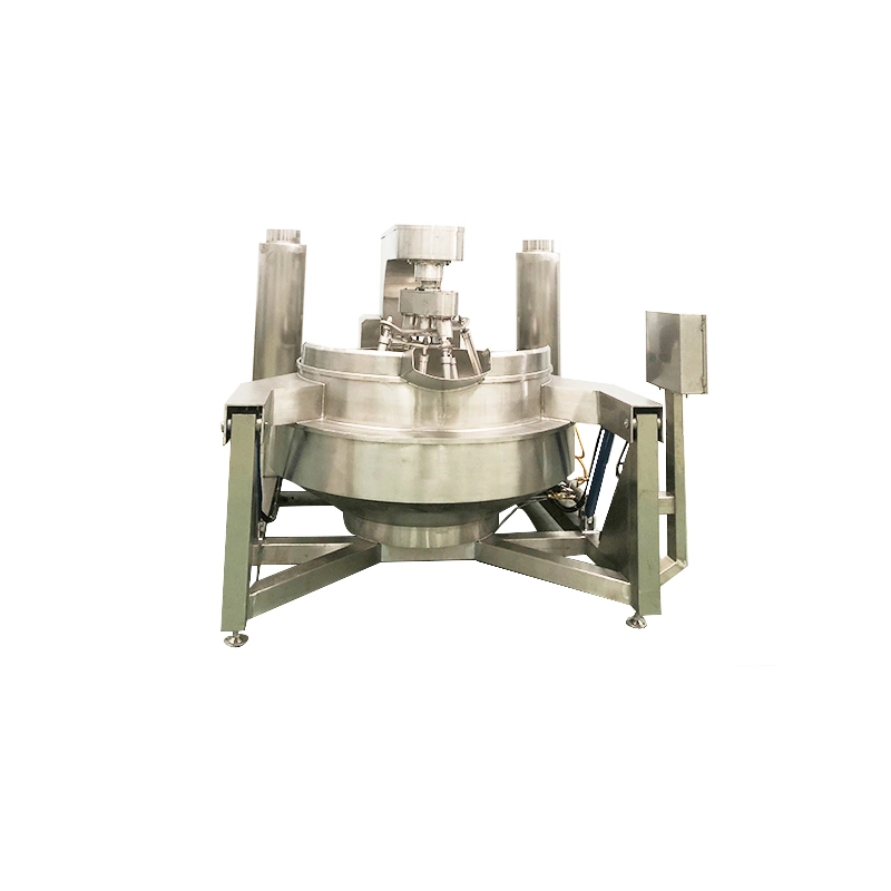 Stainless Steel Tilting Scraper Aitator Pot Food Industry Mixer Cooking Gas Steam Electrical Heating Mixing Jacketed Kettle Industrial Cooker Jacket Kettle