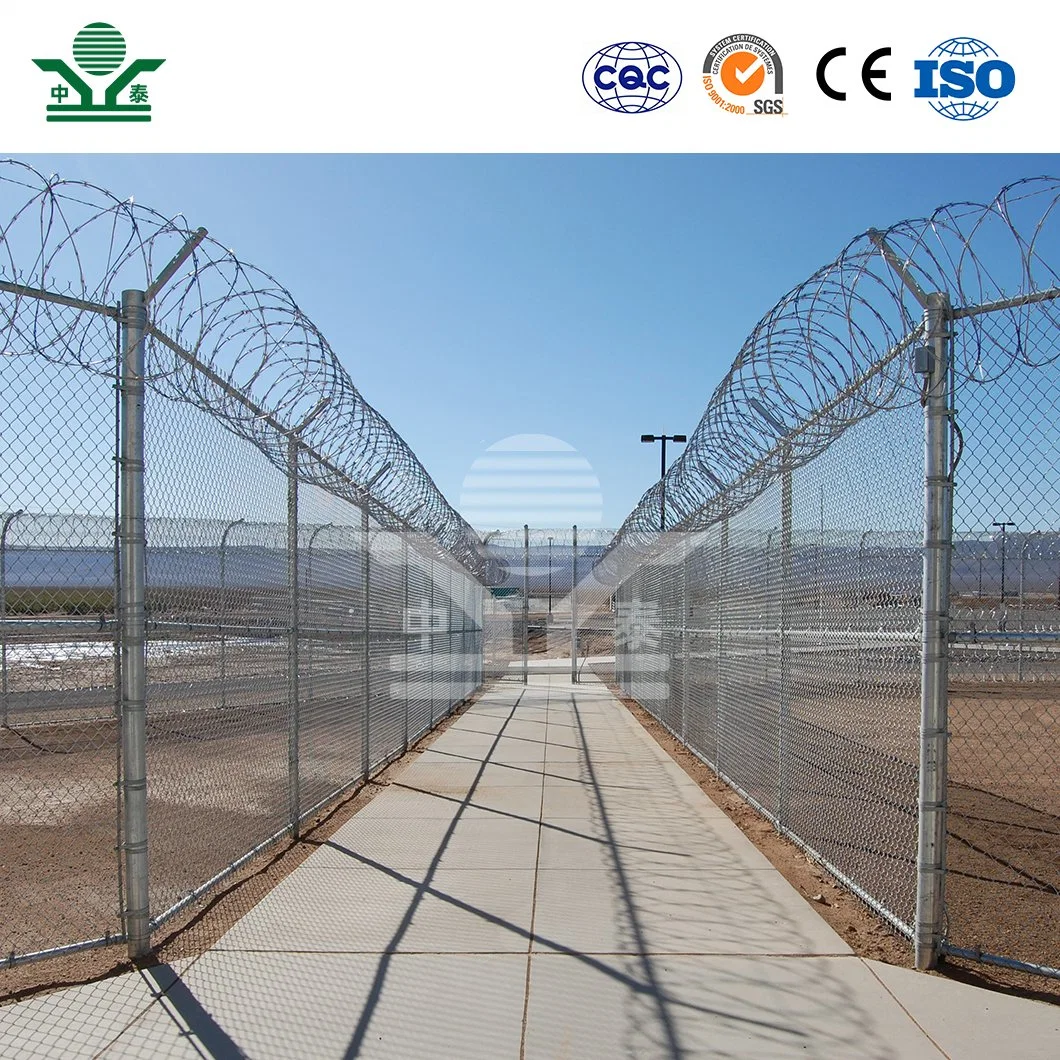 Zhongtai Safety Barbed Wire China Wholesale/Supplierrs 10 - 12 M Length Razor Wire Blade Used for Black Security Fencing