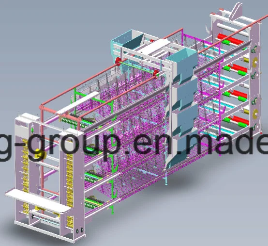 Neues Design H Rahmen Geflügel Ausrüstung Schicht Hühnerkäfig