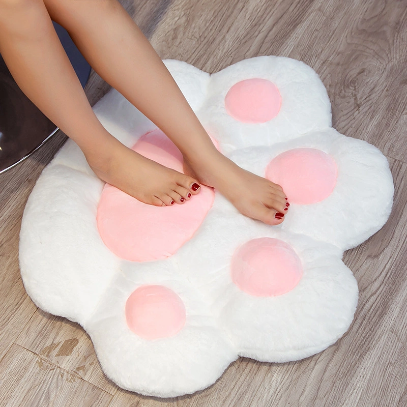 2 Sizes Ins Bear&Cat Paw Pillow Animal Seat Cushion Stuffed Plush Sofa Indoor Floor Home Chair Decor Winter Children Girls Gift