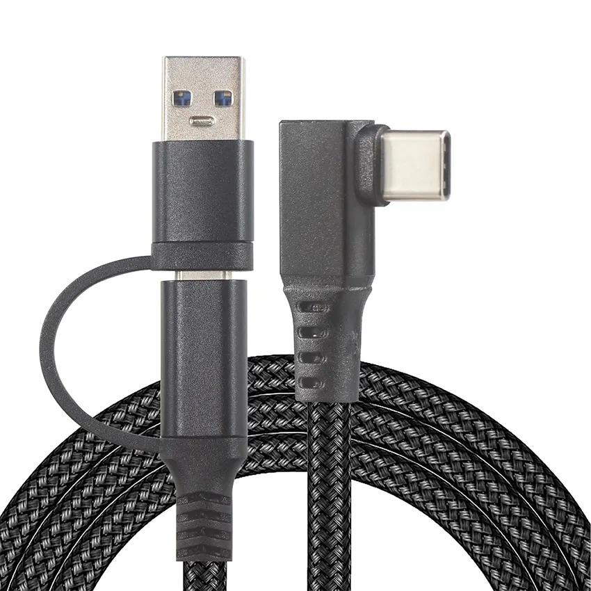 28AWG Braided Micro Sync Data Cable for Mobile Phone USB C Cable