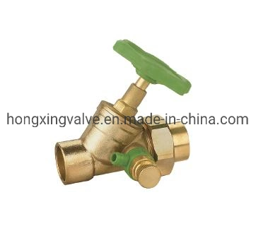 Europea Female X Female Without Drain-off Valves Brass Stop Valves