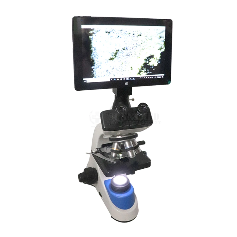 Sy-B129f2 Lab Equipment Optical Biological Binocular Microscope with Touch Screen