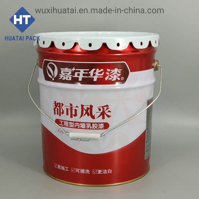 20lt 18liter 5 Gallon Metal Chemical Printing Tin Conical Pail for Paint Lubricant Solvent