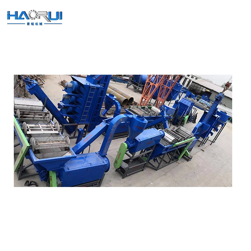 Haorui 2023 пластмассовых отходов машины для PP PE HDPE LDPE бачок/тканого ЭБУ подушек безопасности/пленки линии мойки