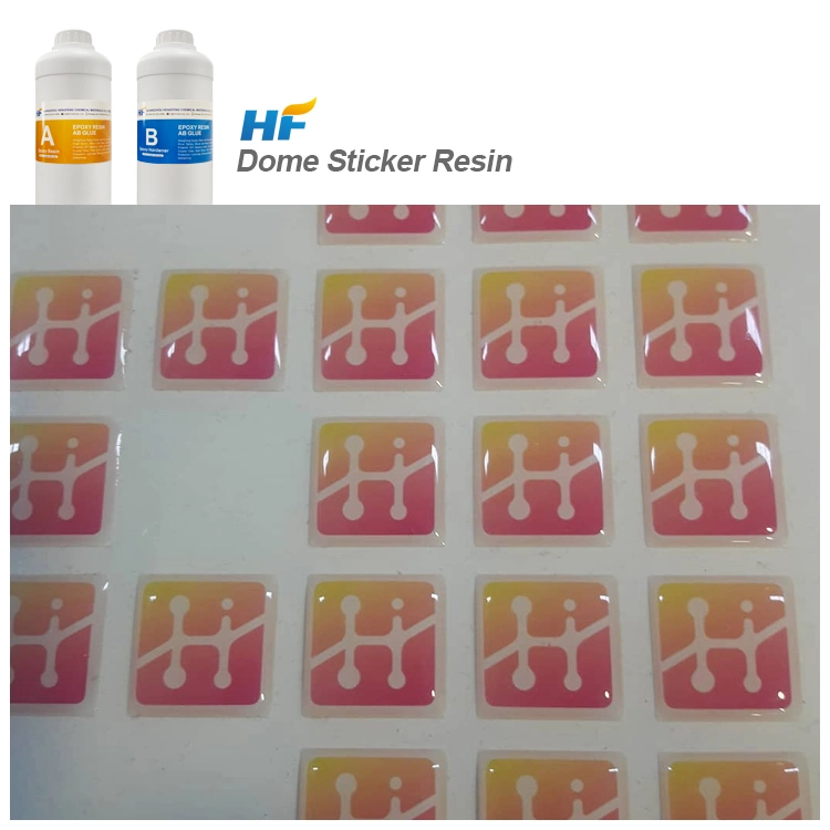 1: 1 Soft High Dome Epoxy Resin Glue for Sticker Doming