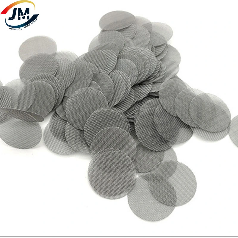 0.4mm Thickness 40um N2 N4 Nickel Sinter Fiber Felt Filter Discs