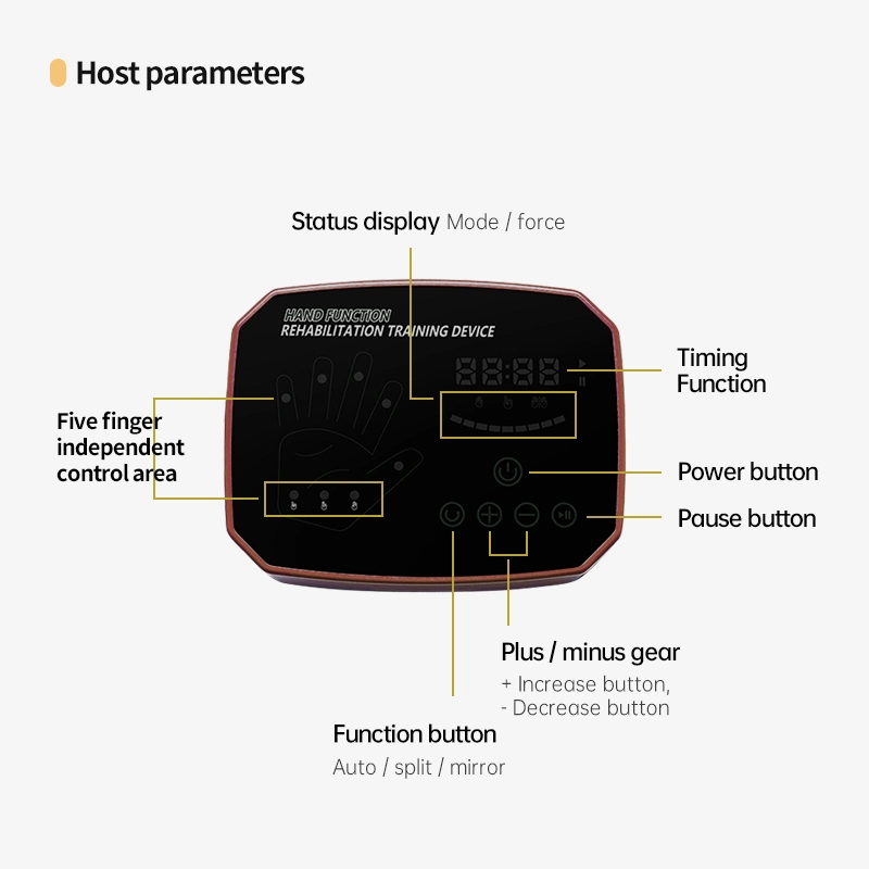 Version améliorée du doigt l'exercice de course fonction de la main de réhabilitation des gants du robot