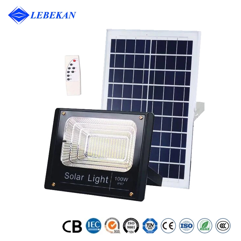 200W 100W ABS Outdoor Solar Street Garden Reflectores Exterior Security Flood Lights