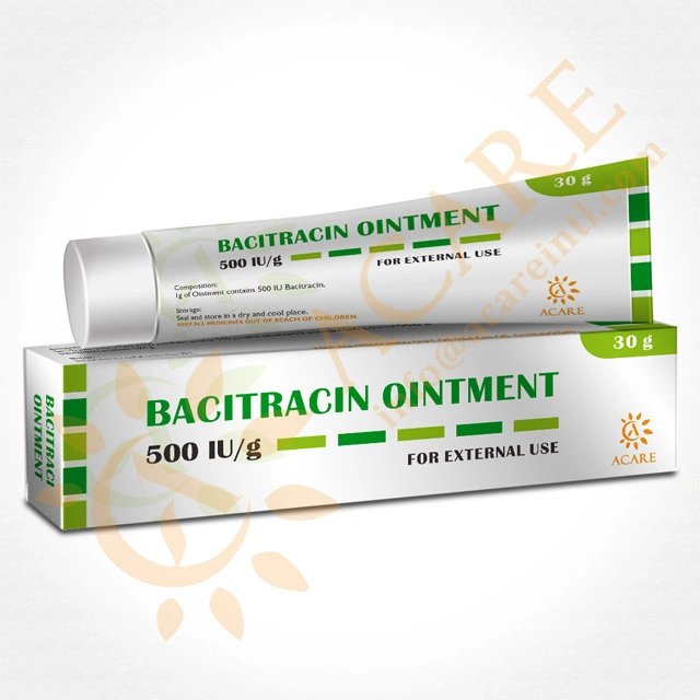 Médicaments Exportateur Bacitracine pommade 500ui/G, 30g