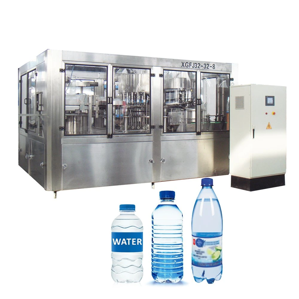 Ligne de remplissage automatique 3 en 1 pour bouteilles d'eau pure Ligne de production de boissons à boire Machine de remplissage d'eau minérale
