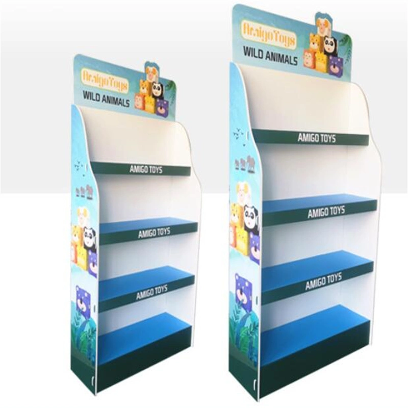 High quality/High cost performance  Cardboard Floor Stand Displays Carton Display Rack