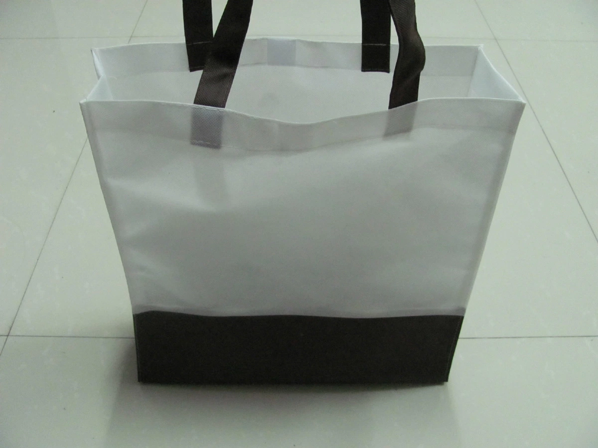 Non Woven Two-Tone Shopper Tote