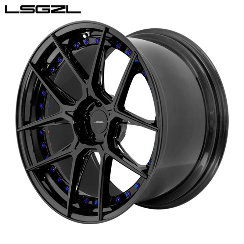 Custom Forged 2 Piece Wheels Car Wheels Aluminum Alloy Rims for Mercedes Benz VW 5X114.3 Replica Rines