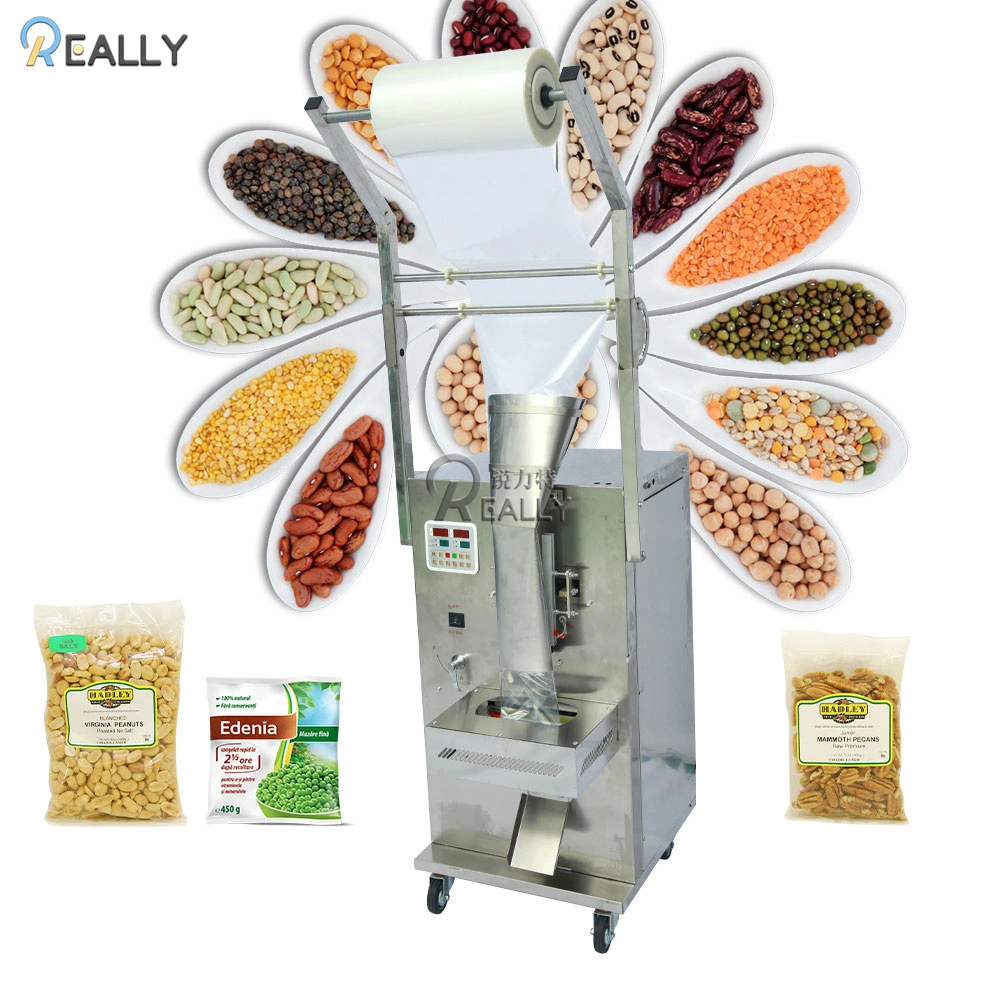 Vertical Beans Granule Powder Packaging Forming Filling Sealing Machine Manul Back Sealing Bag Packing Machinery