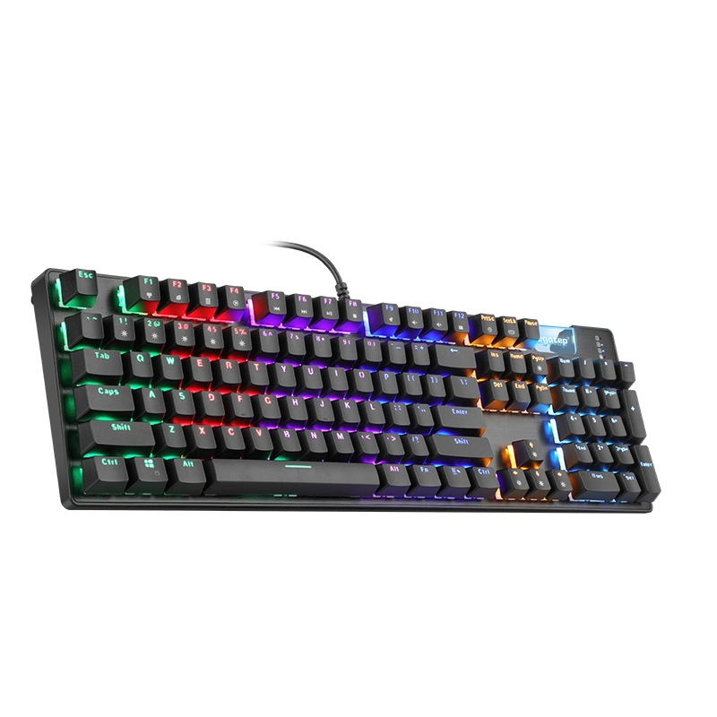 Segotep Kgm-001 104 teclas Wired Teclado para jogos para computador portátil ou computador - Teclado de tamanho normal com teclado numérico