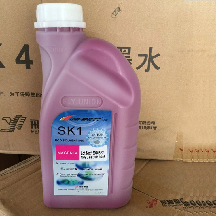 Original Infiniti Sk1 Eco Solvent Ink for Spt508GS/255GS Print Head for Fy-3200at/E8 Printer Printing Ink Pigment Ink Paint