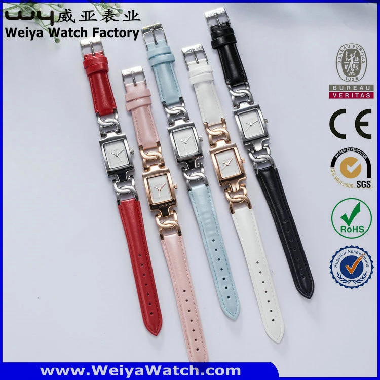 Fashion Customize Service Steel Quartz Ladies Wrist Watch (Wy-020E)