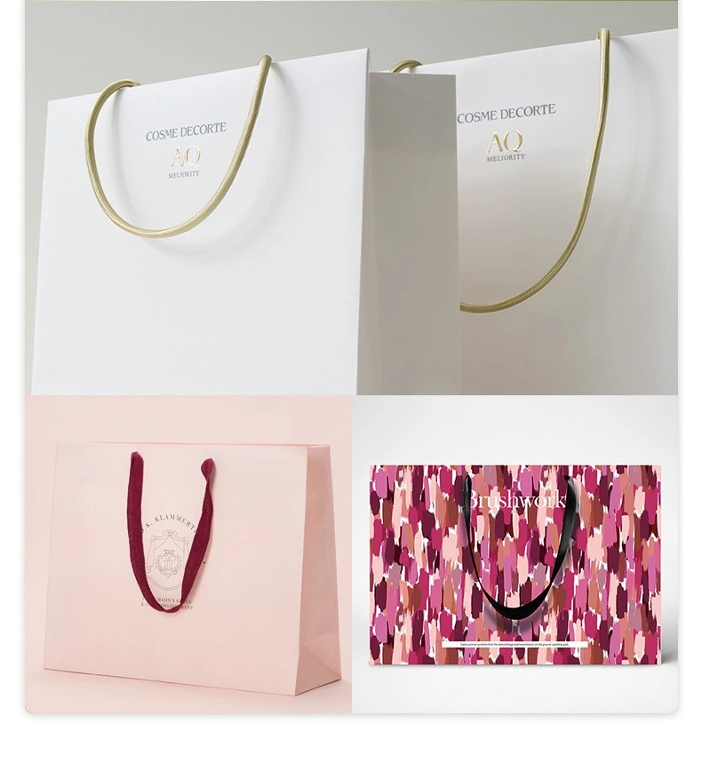 Custom Logo Paper Gift Bags with Handles OEM