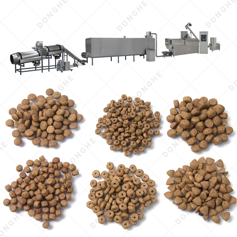 Full Production Line Pet Dog Cat Food Making Manufacturing Extruder Processing Machine