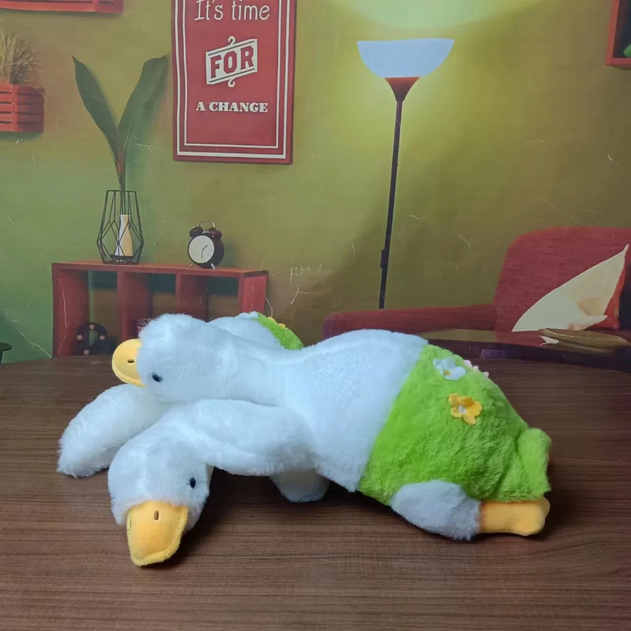 Spring Duck Hot Selling Soft Toys Custom Stuffed Animal Manufacturer 25cm Doll Plush Toy for Claw Crane Machine