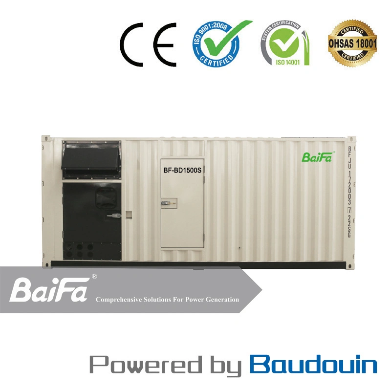 1500kw 20FT Containerized Container Electric Power Gas/Diesel Generator Powered by Baudouin Engine