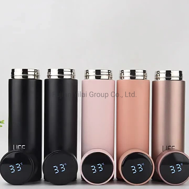 Stainless Steel Double Wall Travel Insulated Vacuum Flask Water Bottle Thermo Cup Smart LED Temperature Control Tumbler