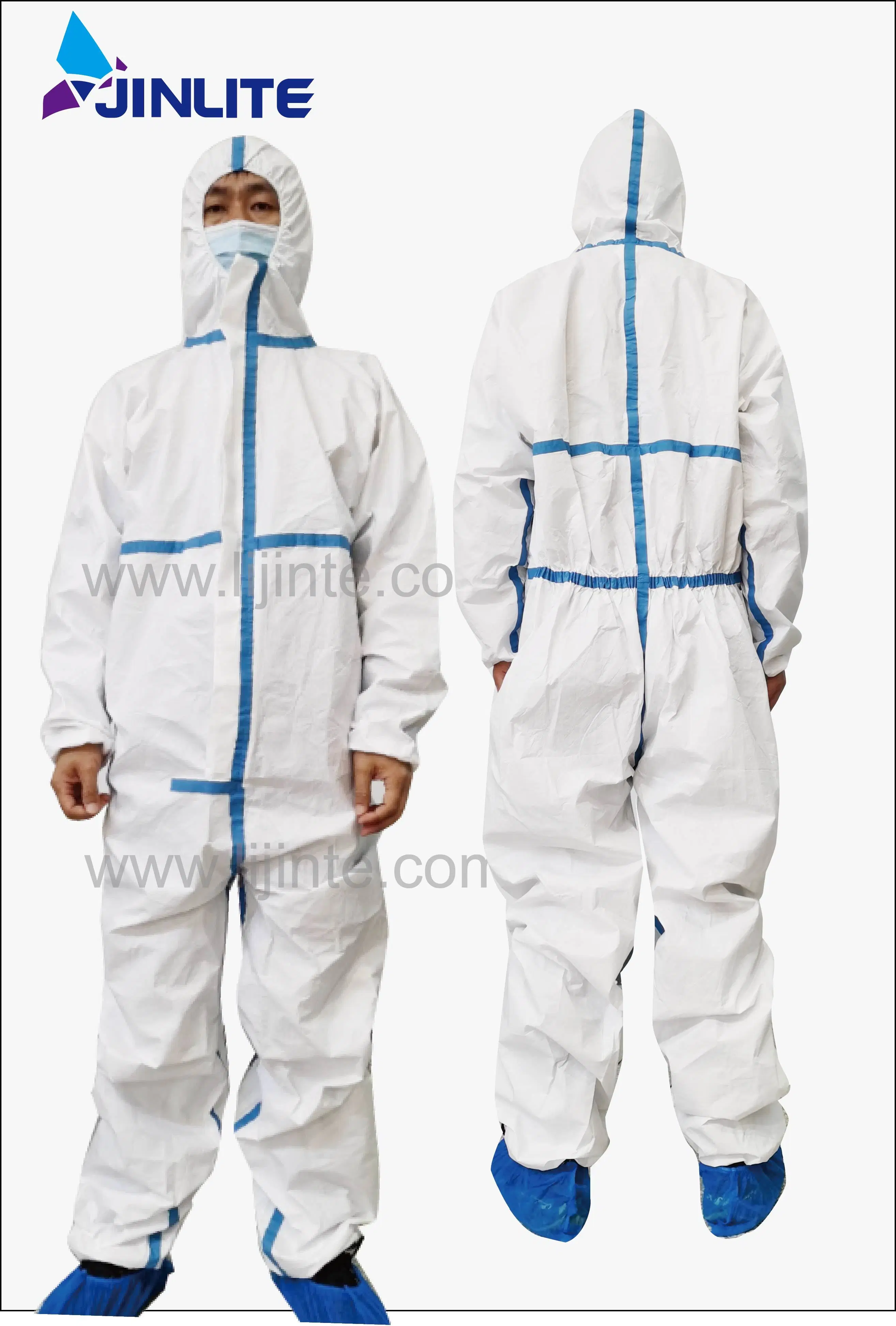 Safety Anti-Static Apparels PP Non-Woven Isolation Gown Protective Clothes