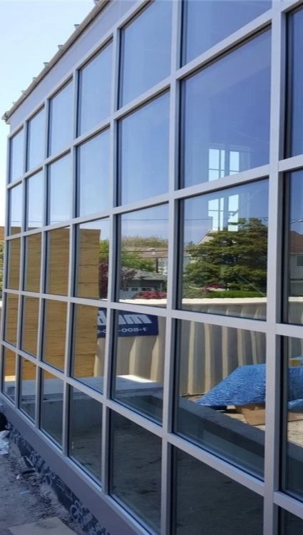 Building Construction Modern Reflective Sliding Window Glass Aluminium Curtain Wall