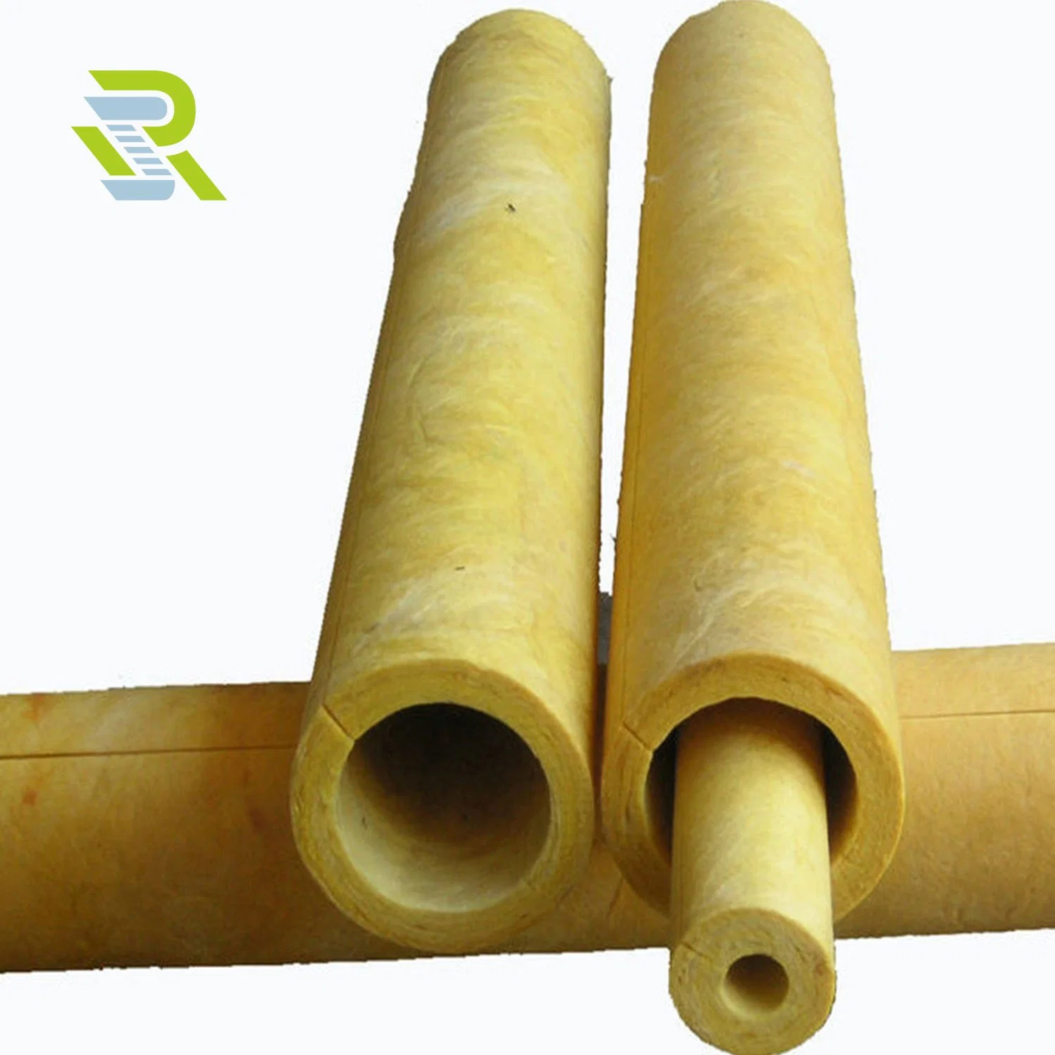 Rock Wool Pipe for Marine's Fireproof and Waterproof, Rockwool Pipe with Aluminum Foil 80-140kg/M3 Heat Resistant Insulation Pipe