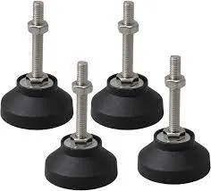 Adjustable Leveling Feet Rubber Base Furniture Levelers Furnitures Parts