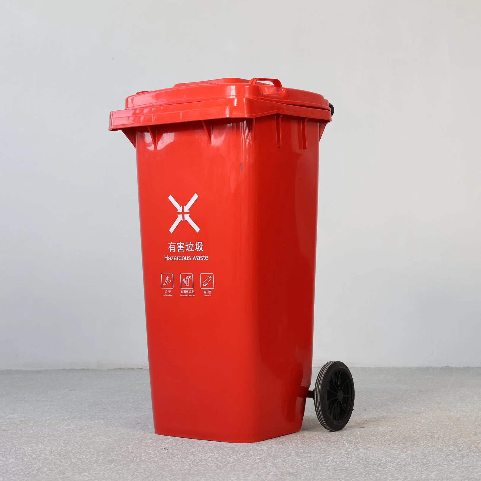 120L Wheelie Garbage Bin Rubbish Container Waste Trash Can Plastic Dustbin