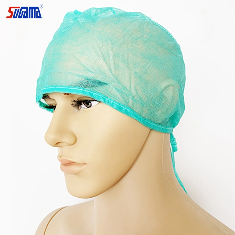 Disposable SMS Medical Cap Nonwoven Surgical Cap for Hospital Housework