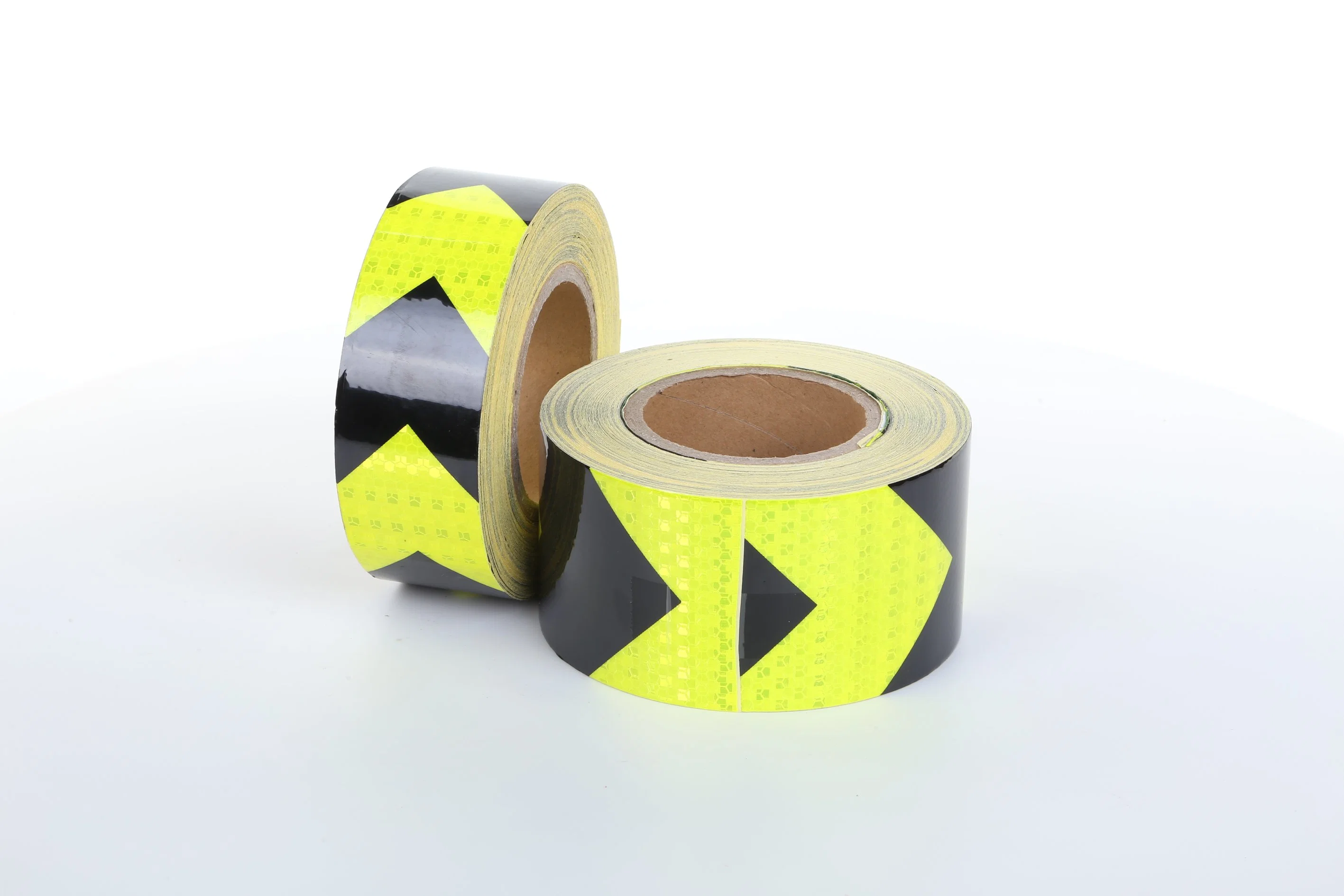 Fluorescent Green Black Arrow Reflective Tape