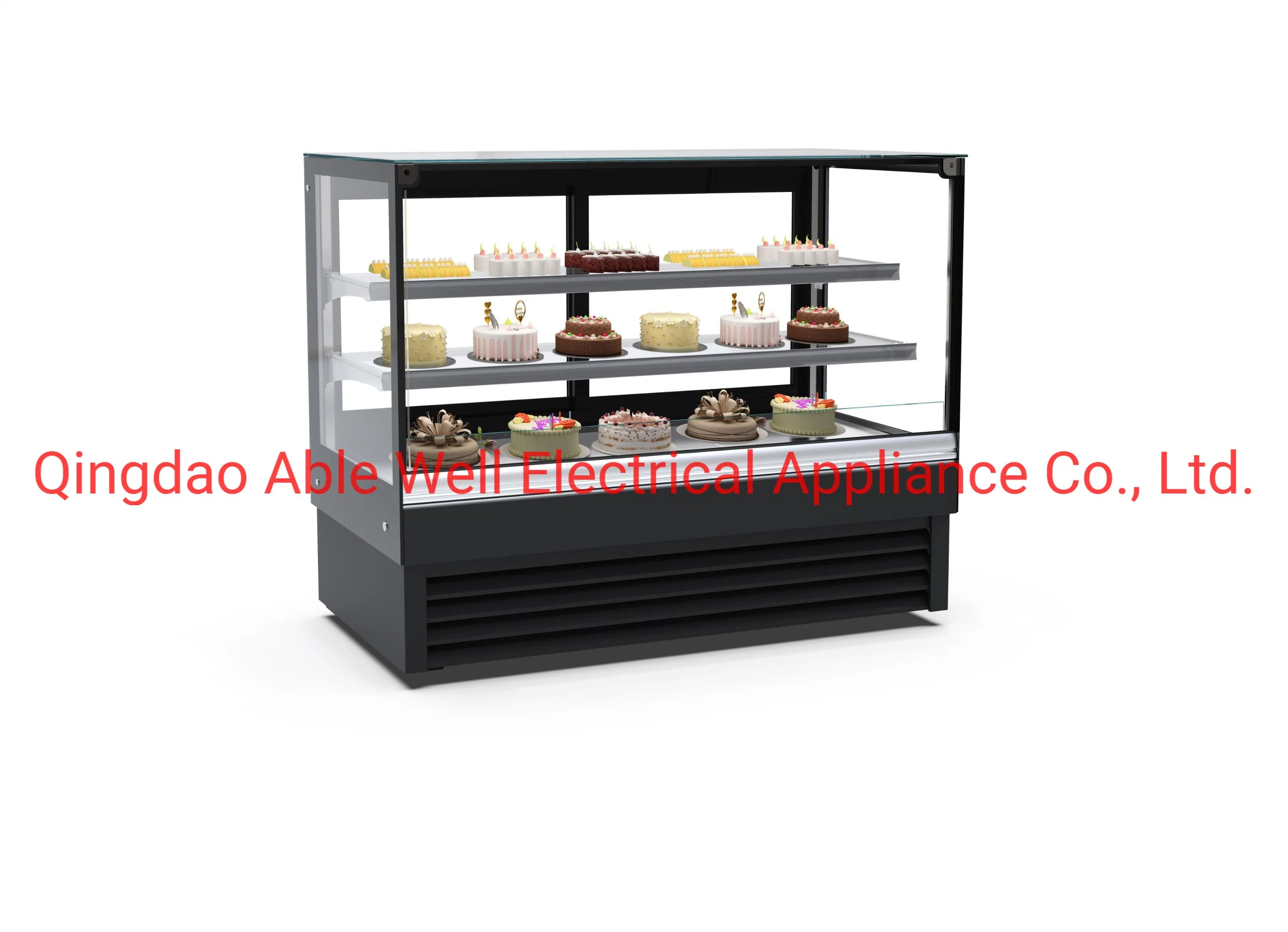 Air Curtain Showcase Supermarket Milk Cake Fresh-Keeping Showcase Air-Cooled Vertical Drink Refrigerated Display Showcase