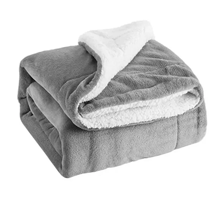 100% Polyester Flannel, Polar Fleece Coral Skin and Other Single-Layer and Double-Layer Throw Blankets with Soft Sherpa