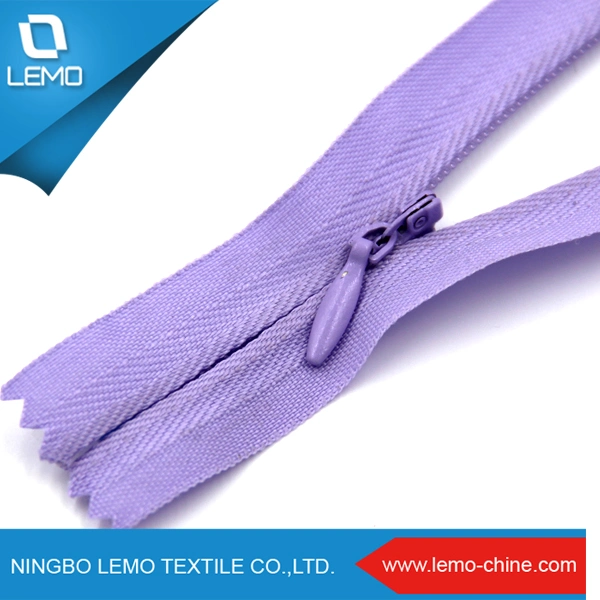 Beautiful High quality/High cost performance  Fabric Strap Nylon Invisible Zipper