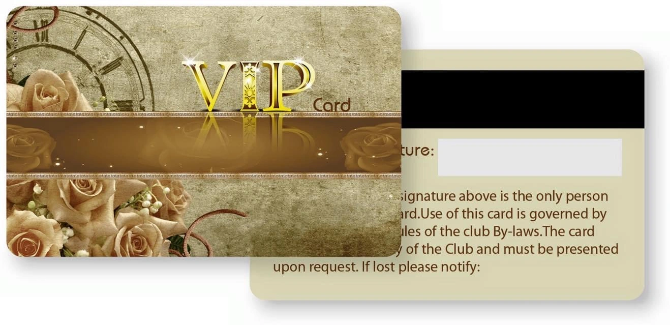 Cr80 Credit Card Customized Size Printing PVC Plastic Card Membership Business Card