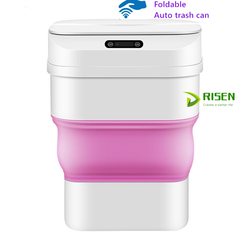 Foldable Sensor Garbage Bin for Office and Car