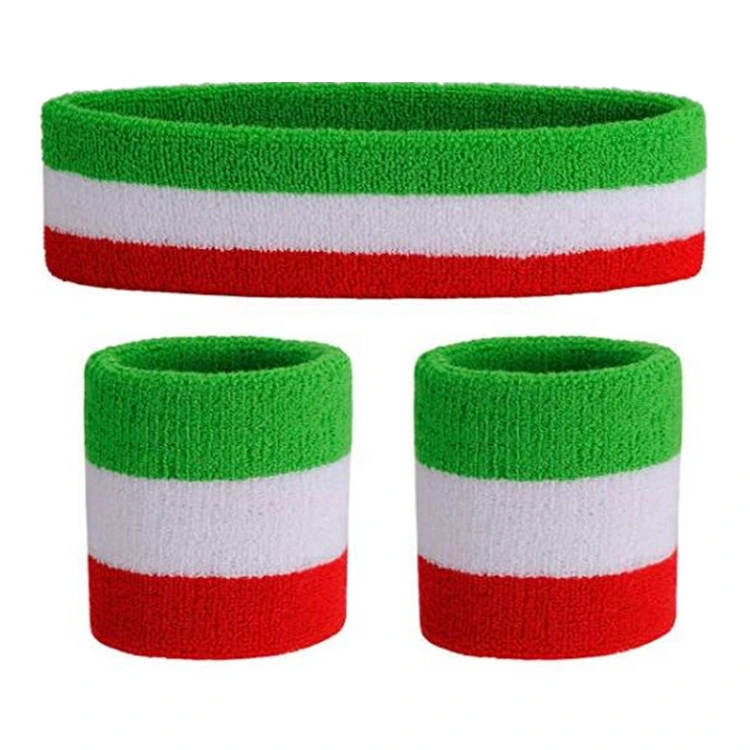 High quality/High cost performance  Custom Headband Wristband Set for Promotion