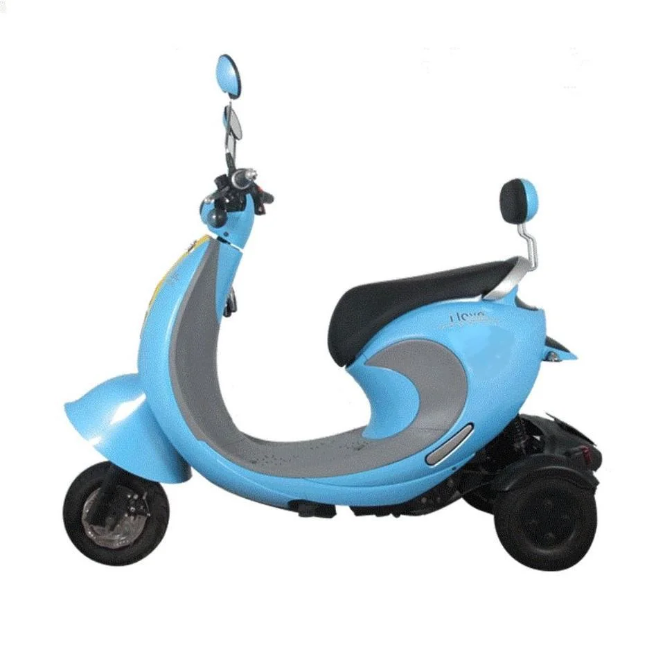 China Mini 3 rodas adultos pedal elétrico com fecho manual Trike dois Scooter elétrica do banco para a pessoa antiga desativada