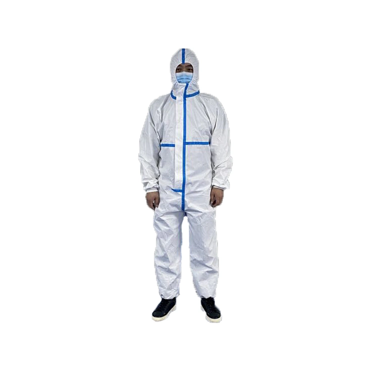 Vestuário de proteção descartável vestuário de trabalho vestuário de mercadorias perigosas Suit Isolation Suit