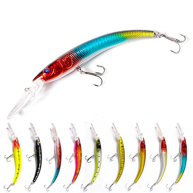 Artificial Trolling Lures Baits Set 155mm 15.5g Sea Swimming Fishing Lure Deep Minnow Lure Kit