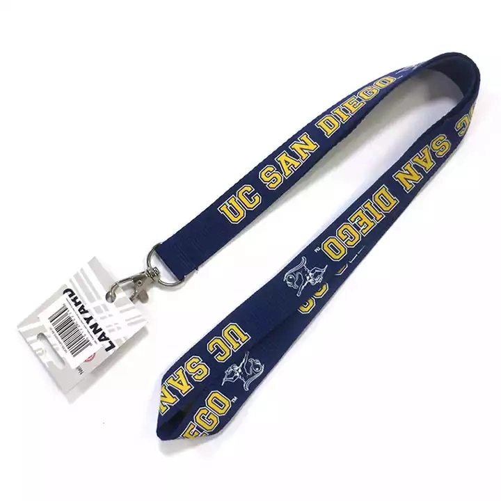 Cheap Custom Lanyards ID Card Badge Holder Neck Strap Printed Logo Dye Sublimation Polyester Woven Nylon Mobile Key Lanyard